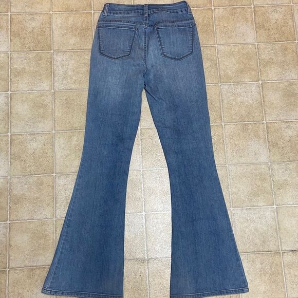 Mudd Flare Women's Light Blue Jeans Stretch Size 7 Junior - Picture 2 of 14